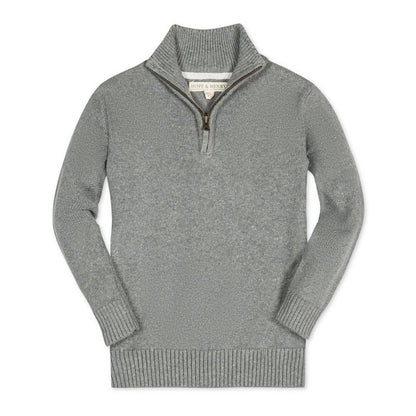 Hope & Henry Boys'  Long Sleeve Half Zip Pullover Sweater, Kids