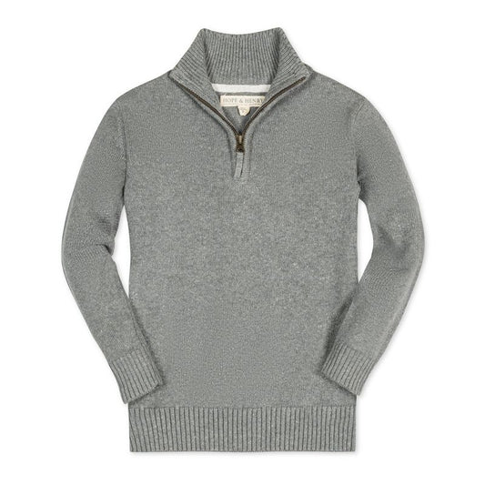 Hope & Henry Boys'  Long Sleeve Half Zip Pullover Sweater, Kids