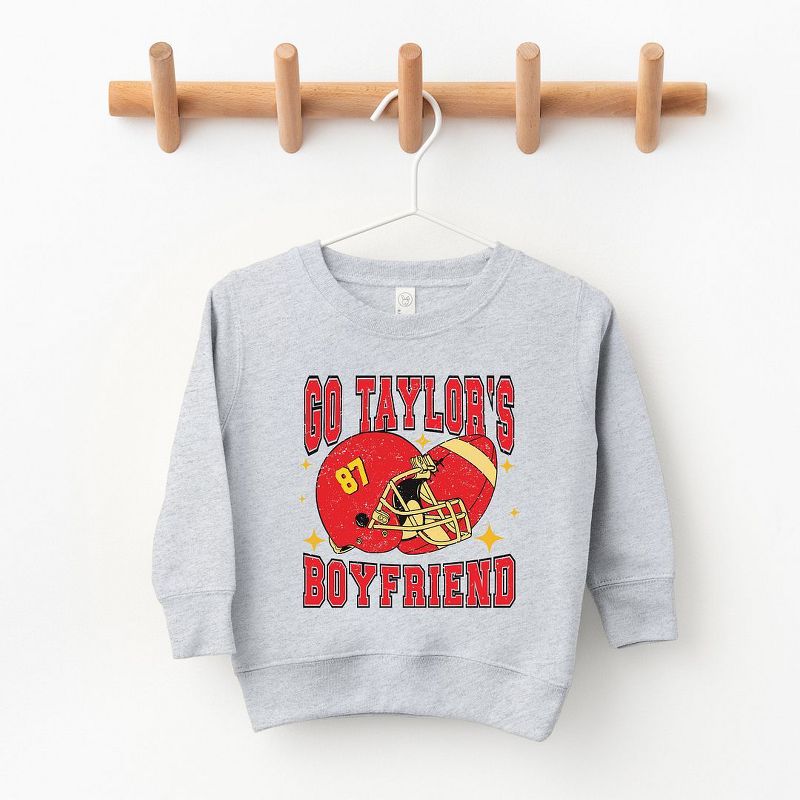 The Juniper Shop Go Taylor's Boyfriend Sparkle Toddler Graphic Sweatshirt