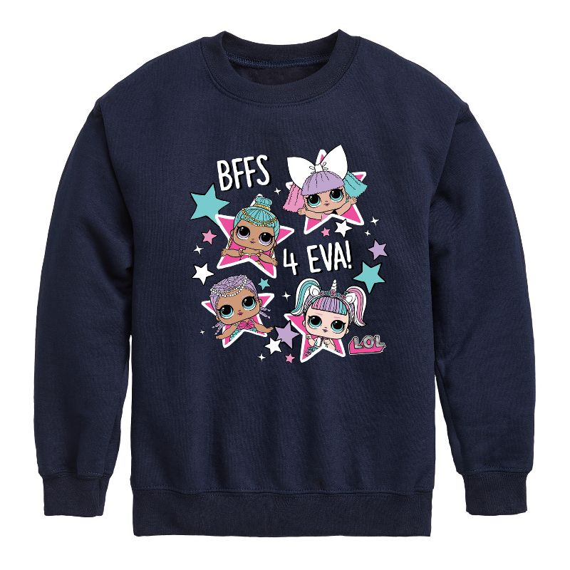 Boys' - LOL Surprise! - LOL Bffs 4 Eva Graphic Long Sleeve Fleece Sweatshirt