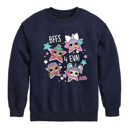 Boys' - LOL Surprise! - LOL Bffs 4 Eva Graphic Long Sleeve Fleece Sweatshirt