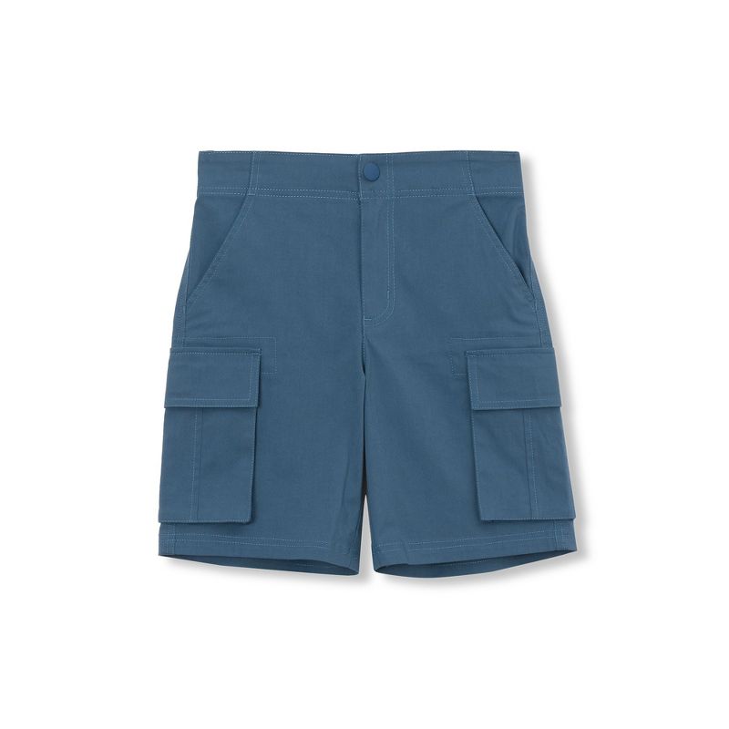 Lands' End Kids Stretch Canvas Utility Cargo Shorts
