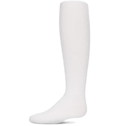 Memoi Girls' Dot Semi Opaque Nylon Tights