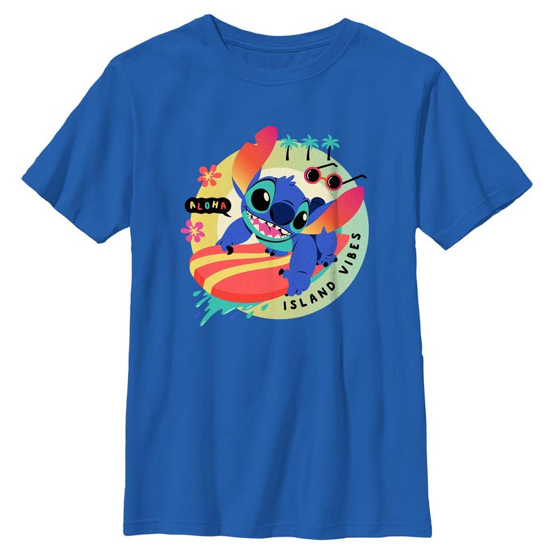 Boys Lilo & Stitch Aloha Island Vibes T Shirt