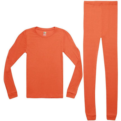 Just Love Girls Solid Pajama Sets - Snug Fitting Ribbed PJ Tops & Bottoms for Girls