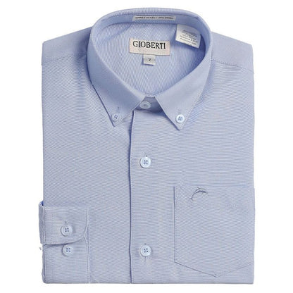 Gioberti Boy's Oxford Long Sleeve Dress Shirt