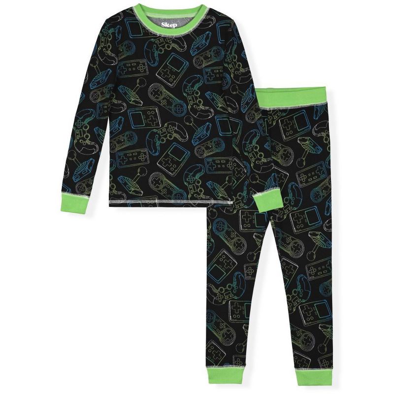 Sleep On It Boys 2-Piece Super Soft Jersey Long Sleeve Snug-Fit Pajama Set - Toddler Pajamas to Boys Pajama Sets