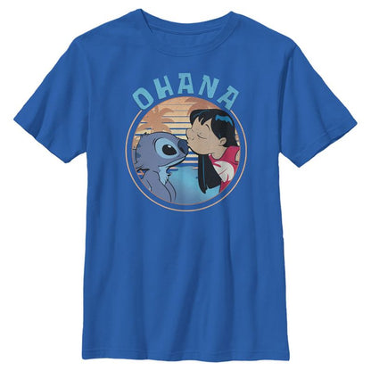 Boy's Lilo & Stitch Ohana and a Kiss T-Shirt
