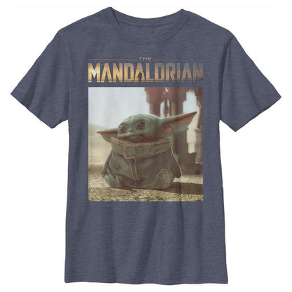 Boy's Star Wars The Mandalorian The Child Scene T-Shirt