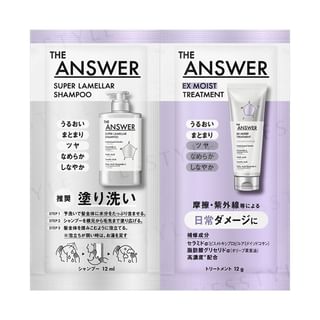 Kao, THE ANSWER Super Lamella Shampoo & EX Moist Treatment For Daily Damage Trial Set