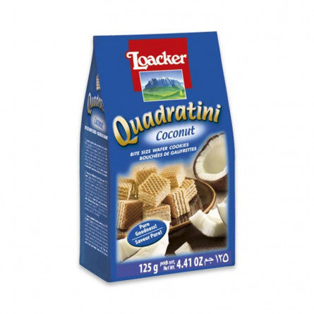 Loacker Quadratini Coconut 125 gm (4.41 OZ)