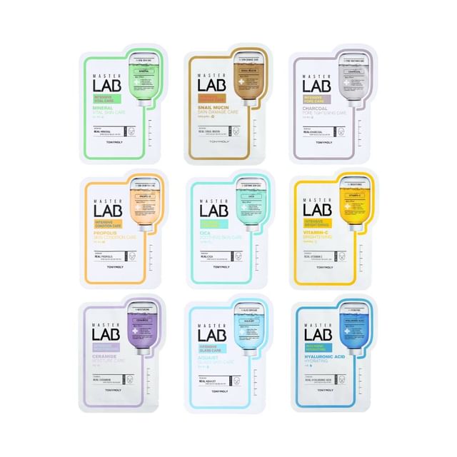 TONYMOLY, Master Lab Real Mask Sheet - 9 Types