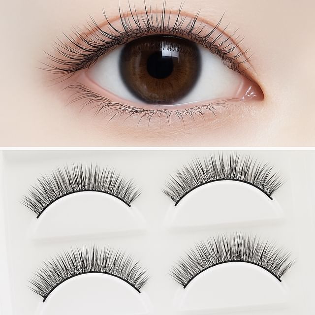 Aimo, Set of 5 Pairs: Natural Crisscross False Eyelashes