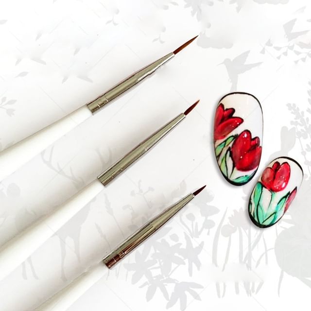 WGOMM, Set of 3: Nail Art Brush