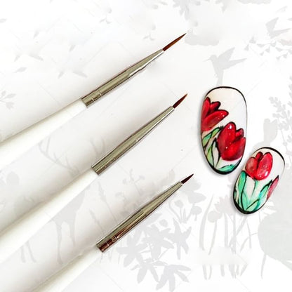WGOMM, Set of 3: Nail Art Brush