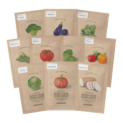 SKINFOOD, Sous Vide Mask Sheet - 10 Types