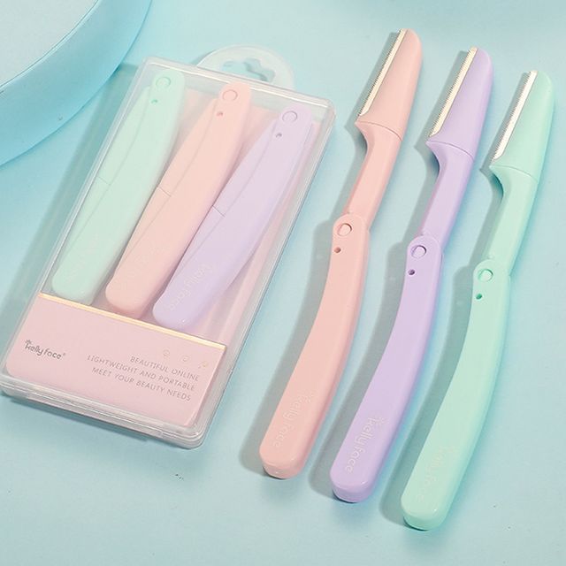 2 Box - 6 Pcs - Eyebrow Razor - Mixed Color - One Size