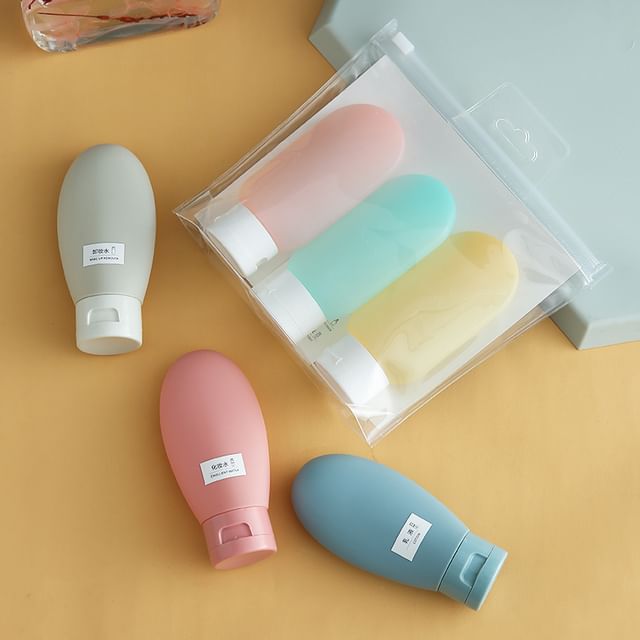 Set of 3 - Translucent - White - One Size - Set of 3 - Translucent  - 1 Pc - Pink & 1 Pc - Mint Green & 1 Pc - Yellow - One Size