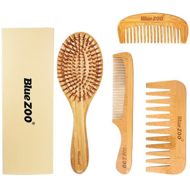 Set of 4 - Paper Box - Oval Comb - Khaki - One Size