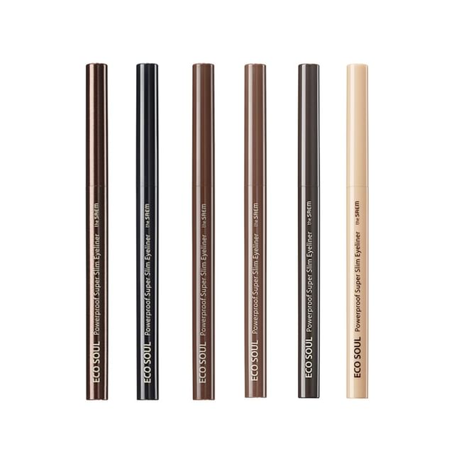 The Saem, Eco Soul Powerproof Super Slim Eyeliner - 6 Colors