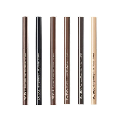 The Saem, Eco Soul Powerproof Super Slim Eyeliner - 6 Colors