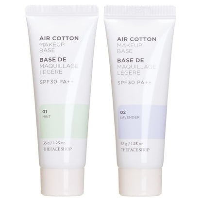 THE FACE SHOP, Air Cotton Makeup Base SPF30 PA++ (2 Colors)