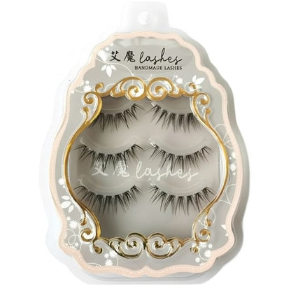 Aimo, Set of 3 Pairs: Natural Crisscross False Eyelashes