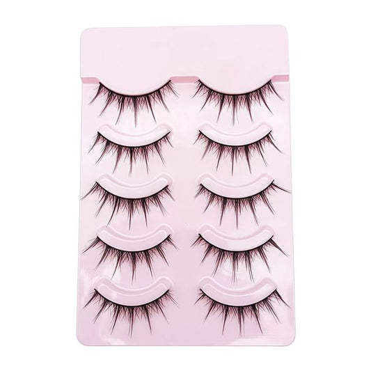 Mogugu, Set of 5 Pairs: Natural Criscross False Eyelashes