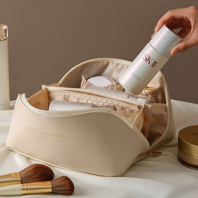 Yulu, Faux Leather Makeup Bag