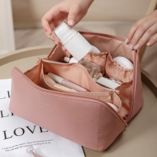 Yulu, Faux Leather Makeup Bag