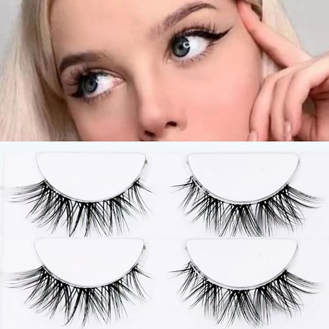 Mogugu, Set of 3 Pairs: Volume Crisscross False Eyelashes