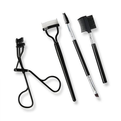 A5 - Set of 4 - With PVC Bag - Steel Straight Comb - Black - One Size