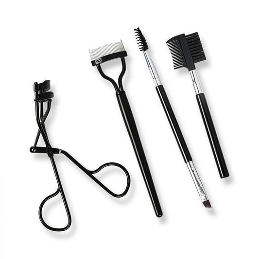 A5 - Set of 4 - With PVC Bag - Steel Straight Comb - Black - One Size