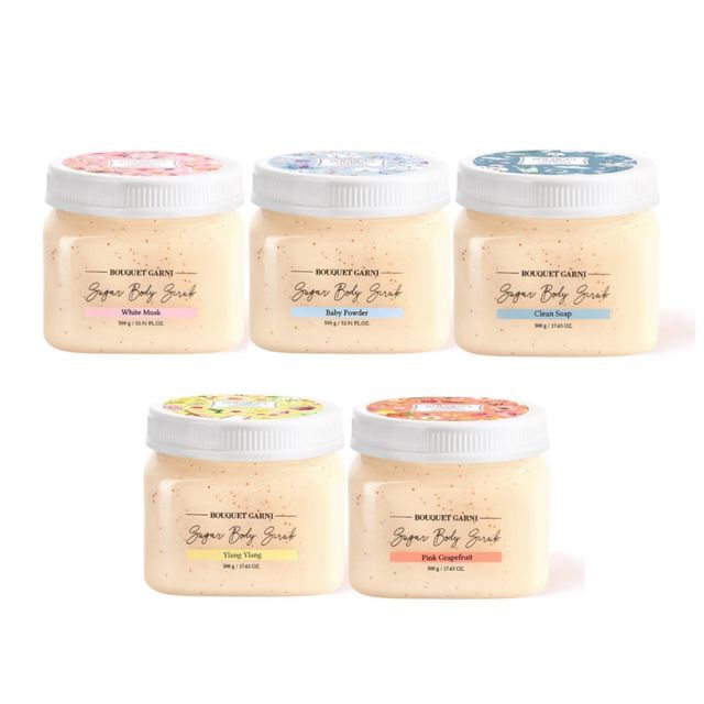 BOUQUET GARNI, Sugar Body Scrub - 5 Types