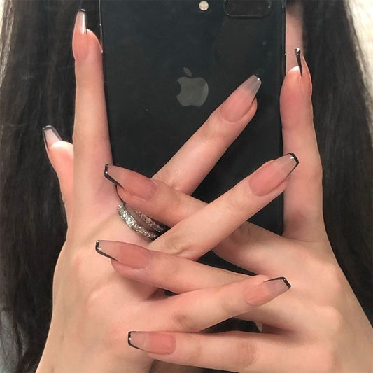 Miumi, Contrast Trim Faux Nail Tips