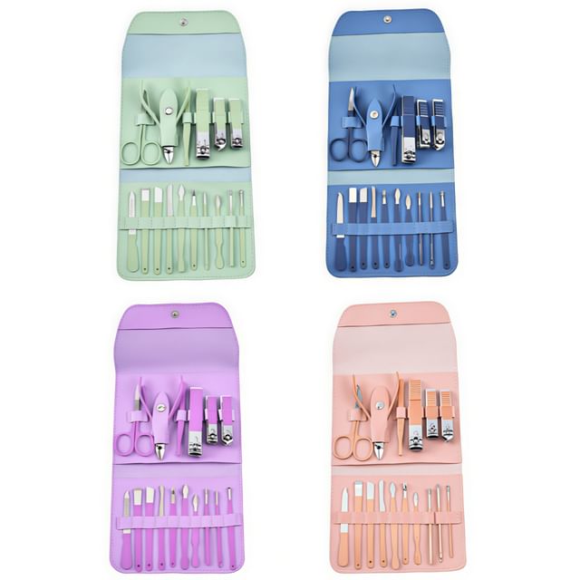 Porcini, Stainless Steel Manicure Kit (various designs)