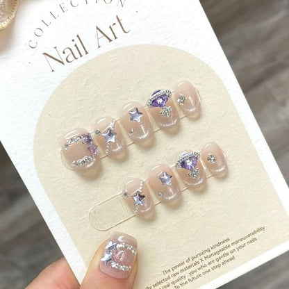 eovda, Rhinestone Faux Nail Tips