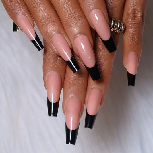 Candyvina, Contrast Trim Faux Nail Tips