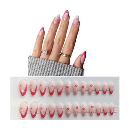 Candyvina, Floral Faux Nail Tips