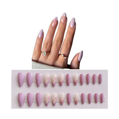 Candyvina, Floral Faux Nail Tips