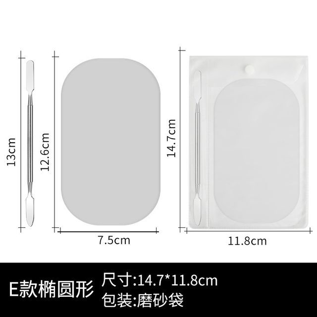 Type E - Oval - Silver - One Size