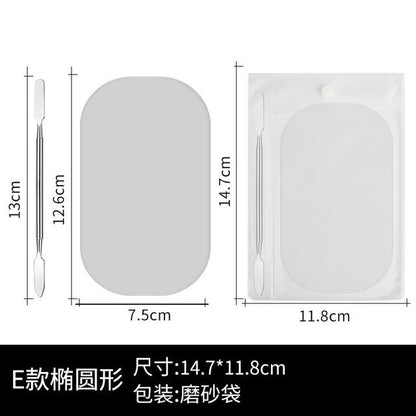 Type E - Oval - Silver - One Size