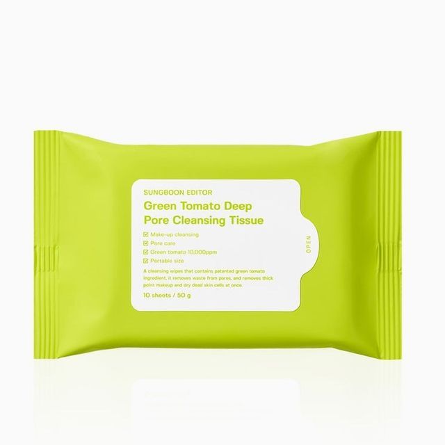 SUNGBOON EDITOR, Green Tomato Deep Pore Cleansing Tissue