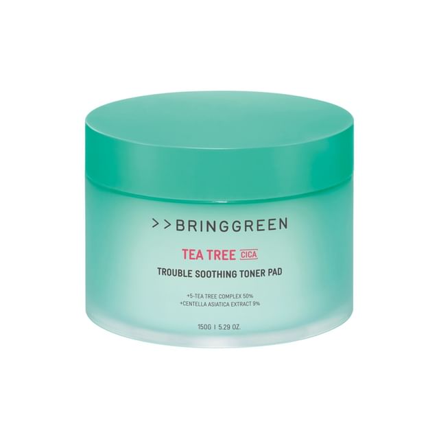 BRING GREEN, Tea Tree Cica Trouble Soothing Toner Pad