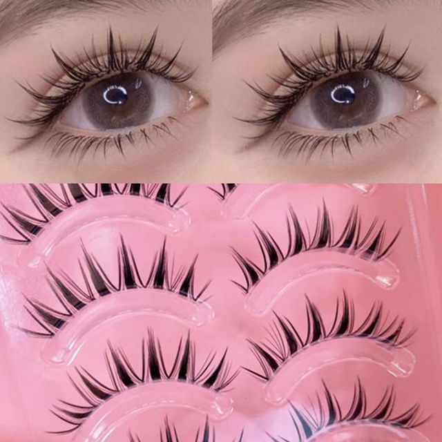 Mogugu, Set of 5 Pairs: Doll Eye Spiky False Eyelashes