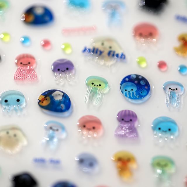 tomoni, Jellyfish Nail Art Stickers