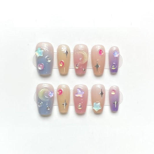 Blue & Pink & Purple - M