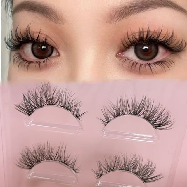 Bonnie Wisp, Set of 3 Pairs: Natural Crisscross False Eyelashes