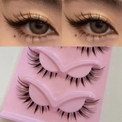 Mogugu, Set of 5 Pairs: Fox Eye Spiky False Eyelashes