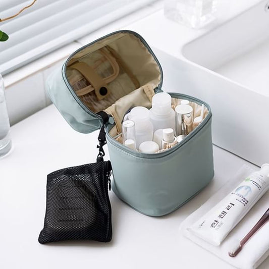 Worthbuy, Travel Plain Zip Makeup Pouch
